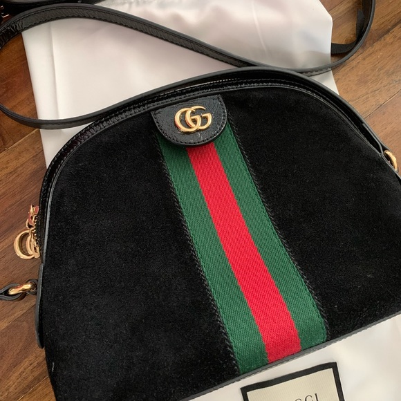 Black suede Gucci crossbody bag - Picture 3 of 3